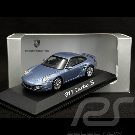 Porsche 911 Turbo S typ 997 Mk II 2011 Eisblau metallic 1/43 Minichamps WAP0200120A