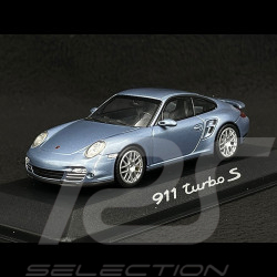 Porsche 911 Turbo S typ 997 Mk II 2011 Eisblau metallic 1/43 Minichamps WAP0200120A