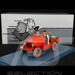 Tintin The Thompson and Thomson's Jeep - Land Of The Black Gold - Red 1/24 29906