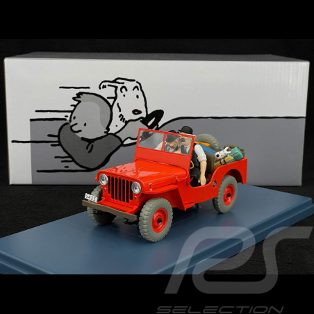Tintin La Jeep des Dupond et Dupont - Tintin au Pays de l'Or Noir - Rouge 1/24 29906