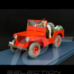 Tintin The Thompson and Thomson's Jeep - Land Of The Black Gold - Red 1/24 29906