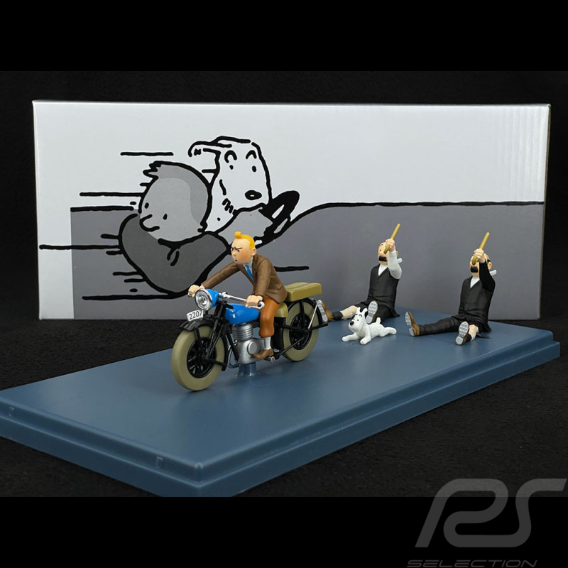Tim Tintins Motorrad - Köning Ottokars Zepter - Blau 1/24 29956