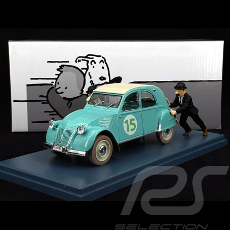 Tintin La 2cv du Rallye - Coke en stock - Bleu 1/24 29956