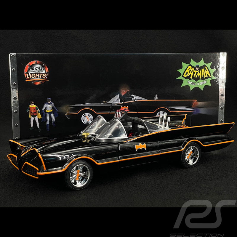 Batmobile Batman Film Batman 1966 avec Figurine Noir 1/18 Jada 98625