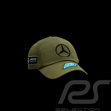 Mercedes AMG Hat F1 Team George Russell Vintage Khaki 701223444-001 - unisex