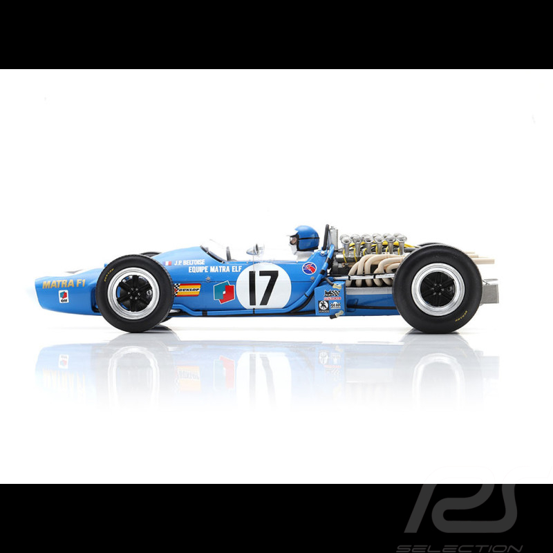 Jean-Pierre Beltoise Matra MS11 Nr 17 Platz 2. 1968 Zandvoort Nederland F1 Grand Prix 1/18 Spark 18S229