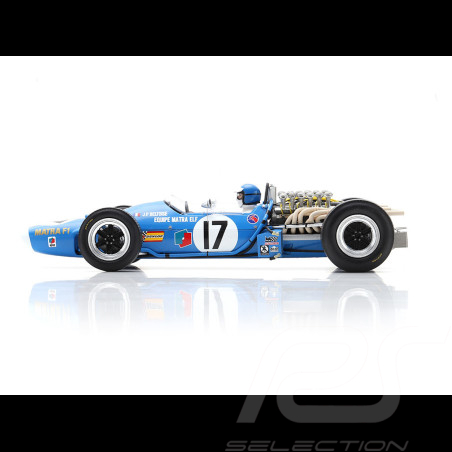 Jean-Pierre Beltoise Matra MS11 Nr 17 Platz 2. 1968 Zandvoort Nederland F1 Grand Prix 1/18 Spark 18S229