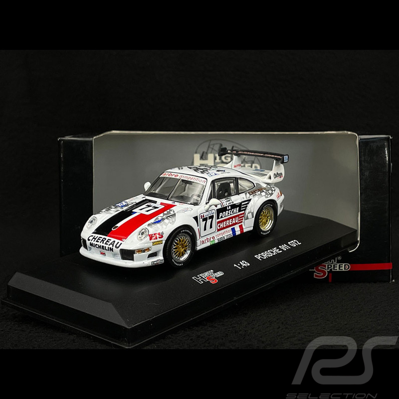Porsche 911 GT2 type 993 Nr 77 24h Le Mans 1997 Larbre Compétition 1/43 HighSpeed HF9700S