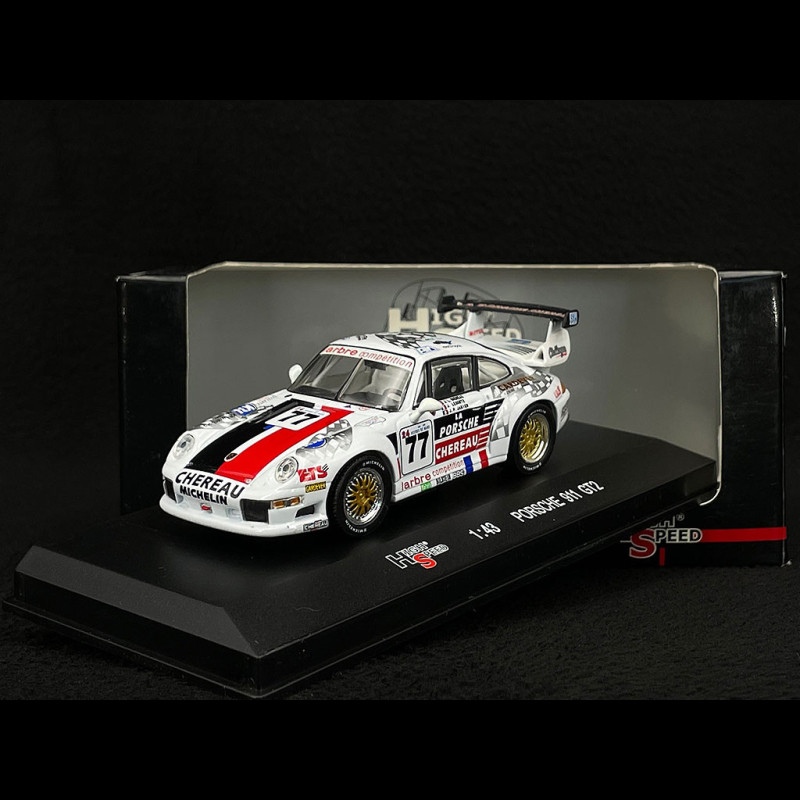 Porsche 911 GT2 type 993 n° 77 24h Le Mans 1997 Larbre Compétition 1/43  HighSpeed HF9700S