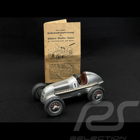 Vintage Rennwagen Mercedes Grand Prix 1936 Grau metallic Schuco Studio 1050