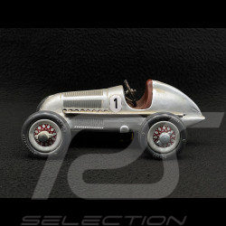 Vintage Race car Mercedes Grand Prix 1936 Grey metallic Schuco Studio 1050