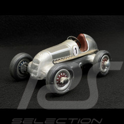 Voiture de course Vintage Mercedes Grand Prix 1936 Gris métallisé Schuco Studio 1050