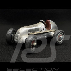 Vintage Race car Mercedes Grand Prix 1936 Grey metallic Schuco Studio 1050