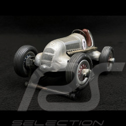 Voiture de course Vintage Mercedes Grand Prix 1936 Gris métallisé Schuco Studio 1050