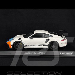 Porsche 911 GT3 RS MR Manthey Racing Type 991 2020 Blanc / Gulf 1/18 Minichamps MR-911-GT3RS-1806