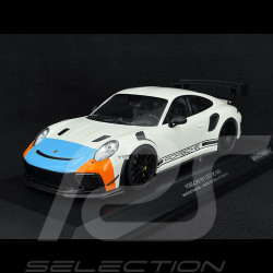 Porsche 911 GT3 RS MR Manthey Racing Type 991 2020 Blanc / Gulf 1/18 Minichamps MR-911-GT3RS-1806