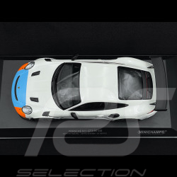 Porsche 911 GT3 RS MR Manthey Racing Type 991 2020 Blanc / Gulf 1/18 Minichamps MR-911-GT3RS-1806