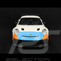 Porsche 911 GT3 RS MR Manthey Racing Type 991 2020 Blanc / Gulf 1/18 Minichamps MR-911-GT3RS-1806