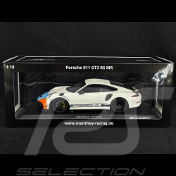 Porsche 911 GT3 RS MR Manthey Racing Type 991 2020 Blanc / Gulf 1/18 Minichamps MR-911-GT3RS-1806