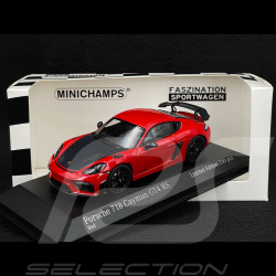 Porsche 718 Cayman GT4 RS 2021 Indischrot / Schwarz 1/43 Minichamps 413069715