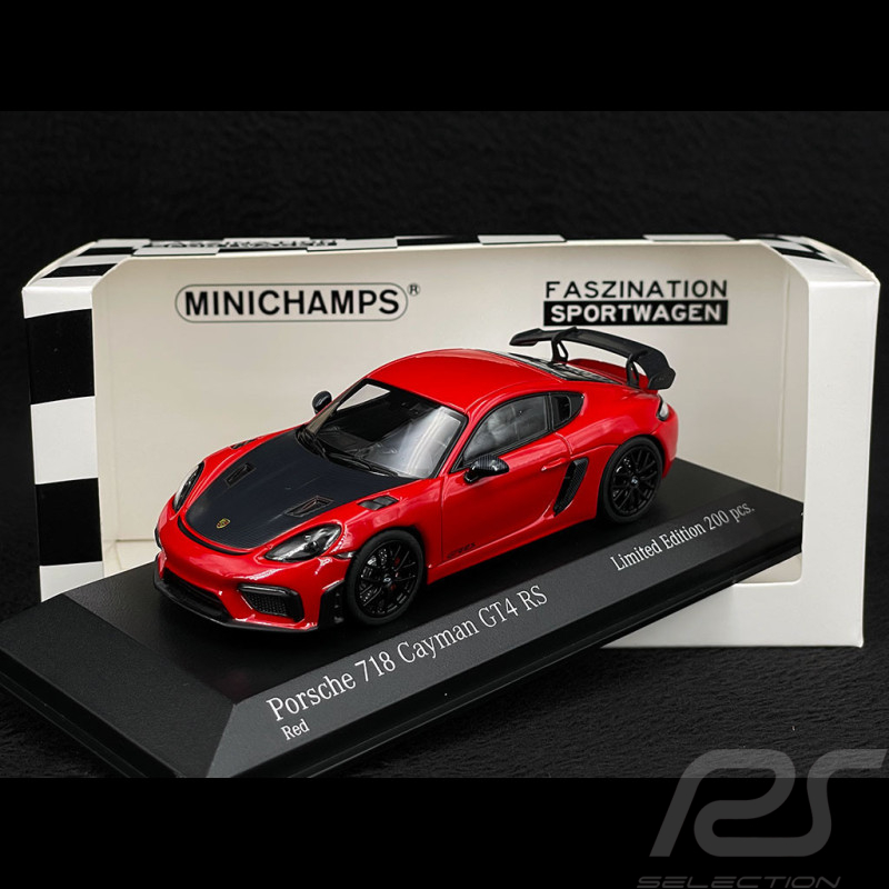Porsche 718 Cayman GT4 RS 2021 Guards Red / Black 1/43 Minichamps 413069715