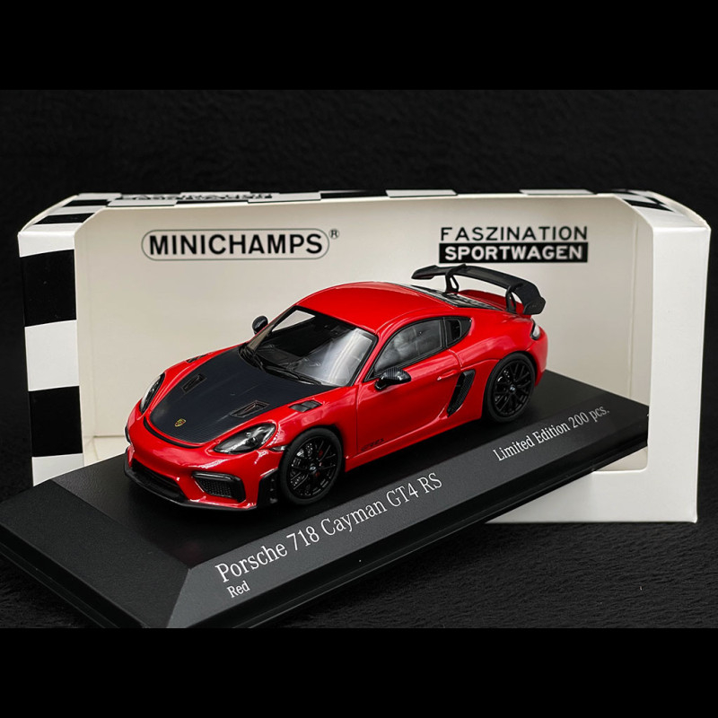 Porsche 718 Cayman GT4 RS 2021 Guards Red / Black 1/43 Minichamps