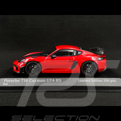 Porsche 718 Cayman GT4 RS 2021 Rouge Indien / Noir 1/43 Minichamps 413069715