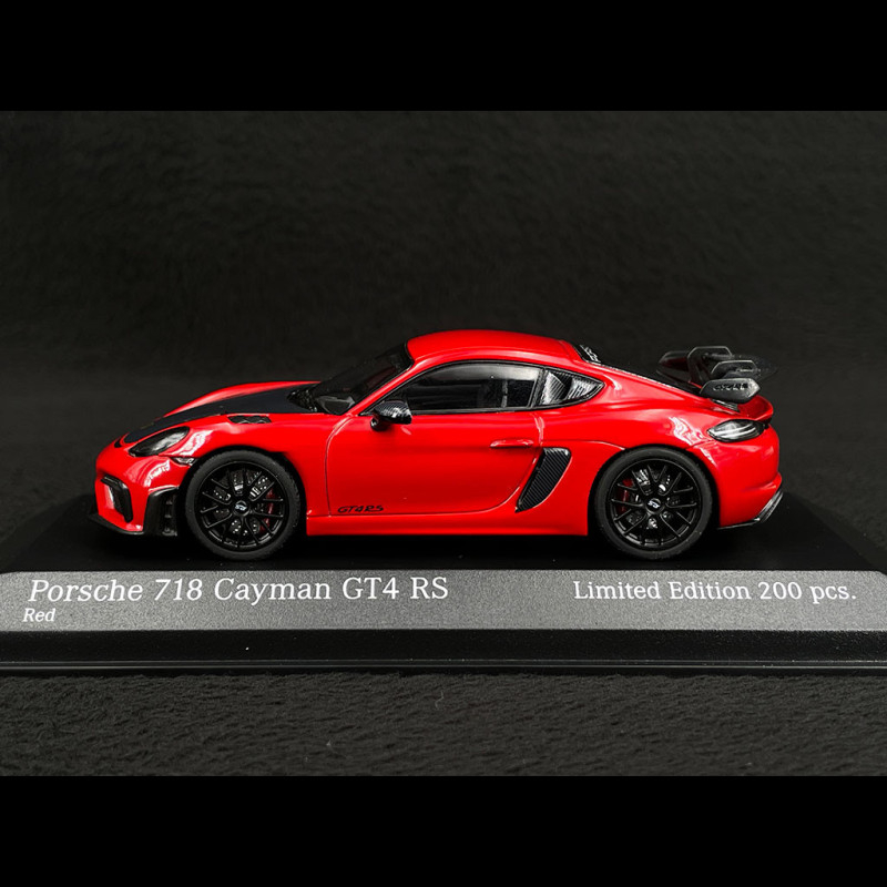 Porsche 718 Cayman GT4 RS 2021 Guards Red / Black 1/43 Minichamps