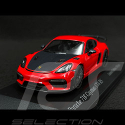 Porsche 718 Cayman GT4 RS 2021 Indischrot / Schwarz 1/43 Minichamps 413069715