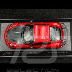 Porsche 718 Cayman GT4 RS 2021 Rouge Indien / Noir 1/43 Minichamps 413069715