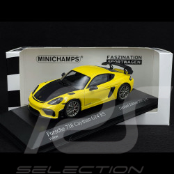 Porsche 718 Cayman GT4 RS 2021 Jaune Racing / Noir 1/43 Minichamps 413069713