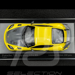 Porsche 718 Cayman GT4 RS 2021 Jaune Racing / Noir 1/43 Minichamps 413069713