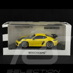 Porsche 718 Cayman GT4 RS 2021 Jaune Racing / Noir 1/43 Minichamps 413069713