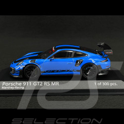 Porsche 911 GT2 RS MR Type 991 2018 Bleu Requin / Noir 1/43 Minichamps MR-911-GT2RS-4306