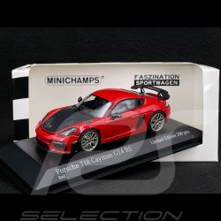 Porsche 718 Cayman GT4 RS 2021 Guards Red / Black 1/43 Minichamps 413069716