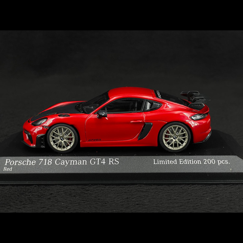 Porsche 718 Cayman GT4 RS 2021 Guards Red / Black 1/43 Minichamps