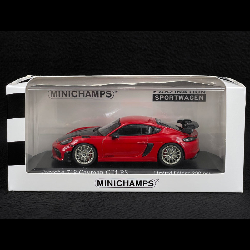 Porsche 718 Cayman GT4 RS 2021 Guards Red / Black 1/43 Minichamps