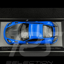 Porsche 718 Cayman GT4 RS 2021 Bleu Requin / Noir 1/43 Minichamps 413069705