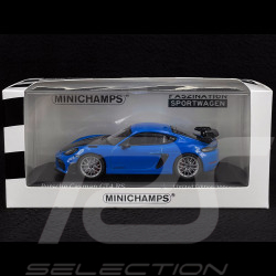 Porsche 718 Cayman GT4 RS 2021 Bleu Requin / Noir 1/43 Minichamps 413069705