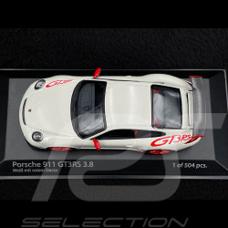 Porsche 911 GT3 RS 3.8 Type 997 2009 Blanc / Rouge 1/43 Minichamps 403069116