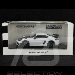 Porsche 718 Cayman GT4 RS 2021 Blanc / Noir 1/43 Minichamps 413069709