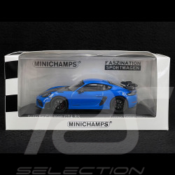 Porsche 718 Cayman GT4 RS 2021 Shark Blue / Black 1/43 Minichamps 413069706