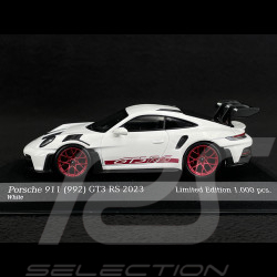 Porsche 911 GT3 RS Type 992 2023 Blanc / Bandes Rouge 1/43 Minichamps 413062103