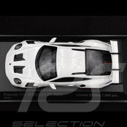 Porsche 911 GT3 RS Type 992 2023 White / Red Stripes 1/43 Minichamps 413062103