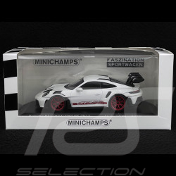 Porsche 911 GT3 RS Type 992 2023 Blanc / Bandes Rouge 1/43 Minichamps 413062103