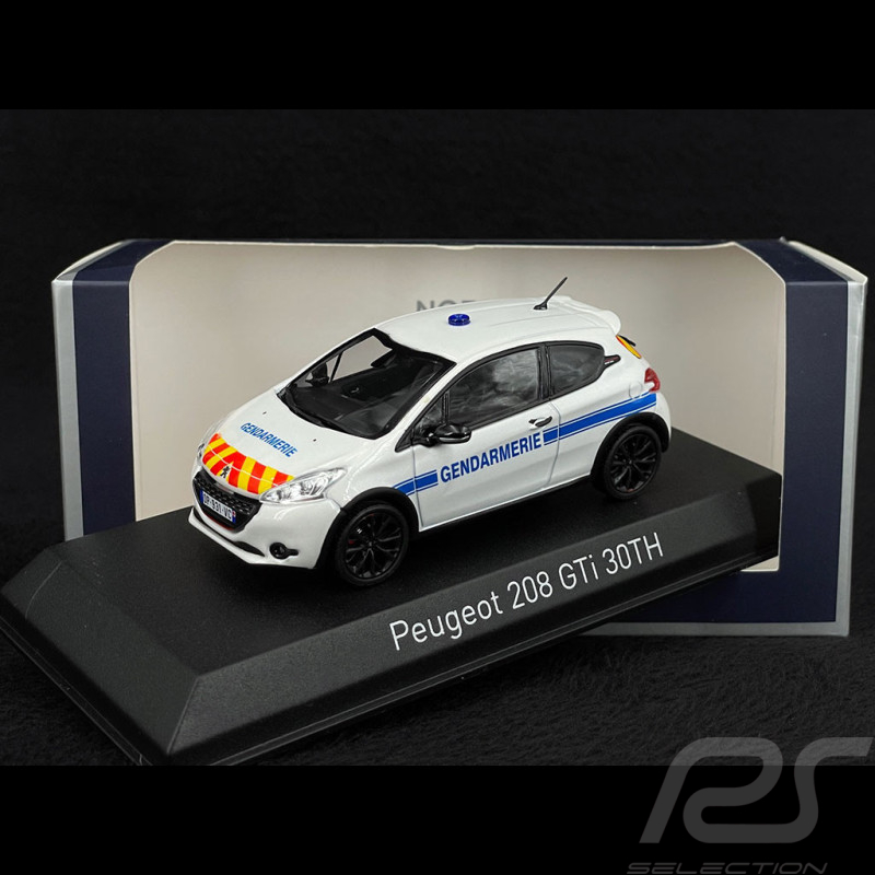 Peugeot 208 GTi 30th Gendarmerie 2014 Weiß 1/43 Norev 472829