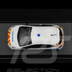 Peugeot 208 GTi 30th Gendarmerie 2014 White 1/43 Norev 472829