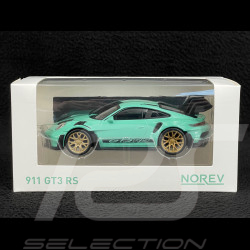 Porsche 911 GT3 RS Type 992 2022 Mint green 1/43 Norev Jet-car 750045