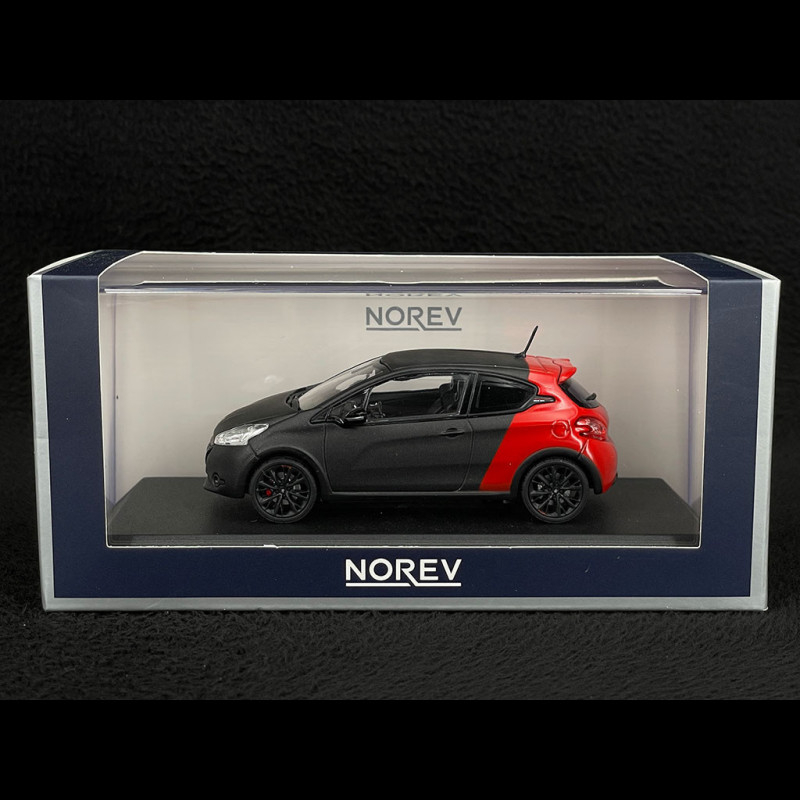 Peugeot 208 GTi 30TH 2014 Coupe Franche Noir mat et Rouge 1/43