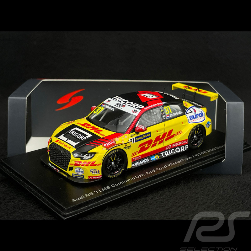 Audi RS3 LMS n° 31 Vainqueur WTCR Slovakia 2020 DHL Comtoyou Racing 1/43 Spark S8969